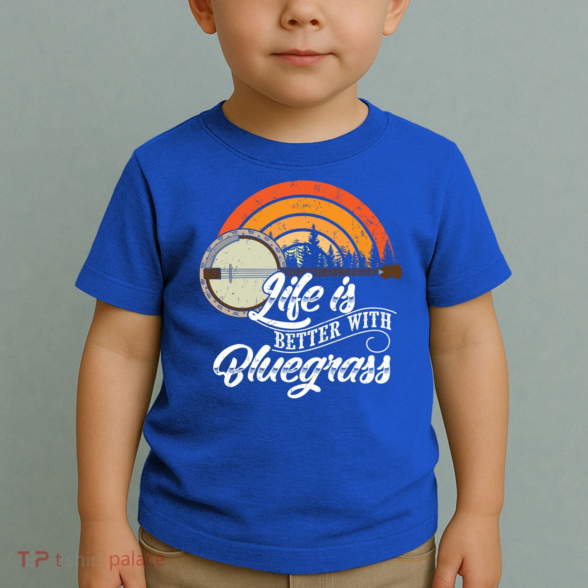 Cute Life Is Better With Bluegrass Funny Music Lover Gift Toddler T-Shirt
