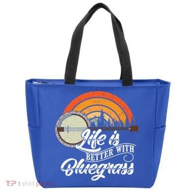 Cute Life Is Better With Bluegrass Funny Music Lover Gift Tote Bag
