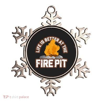 Campfire Life Is Better At The Firepit Camping Campsite Fire Ornament