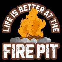 Campfire Life Is Better At The Firepit Camping Campsite Fire Ornament thumb 1