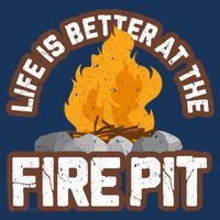 Campfire Life Is Better At The Firepit Camping Campsite Fire Women's Long Sleeve Shirt thumb 2