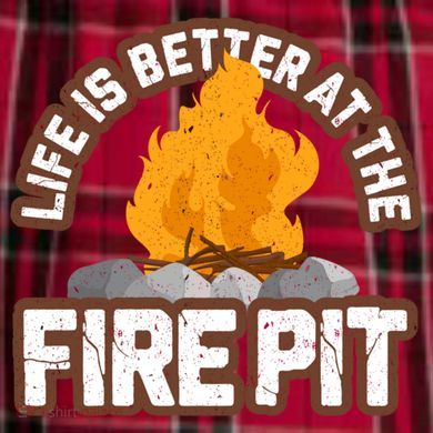 Campfire Life Is Better At The Firepit Camping Campsite Fire Men's Flannel Plaid Pajama Pants
