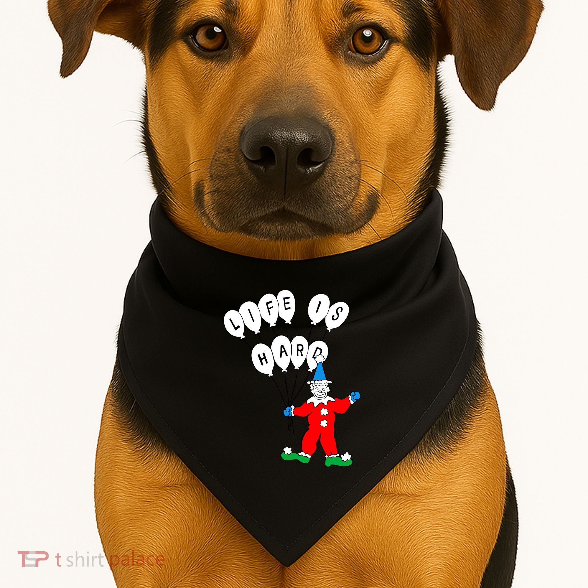 Clown Life Is Hard USA-Made Doggie Bandana