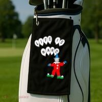 Clown Life Is Hard Golf Towel thumb 2