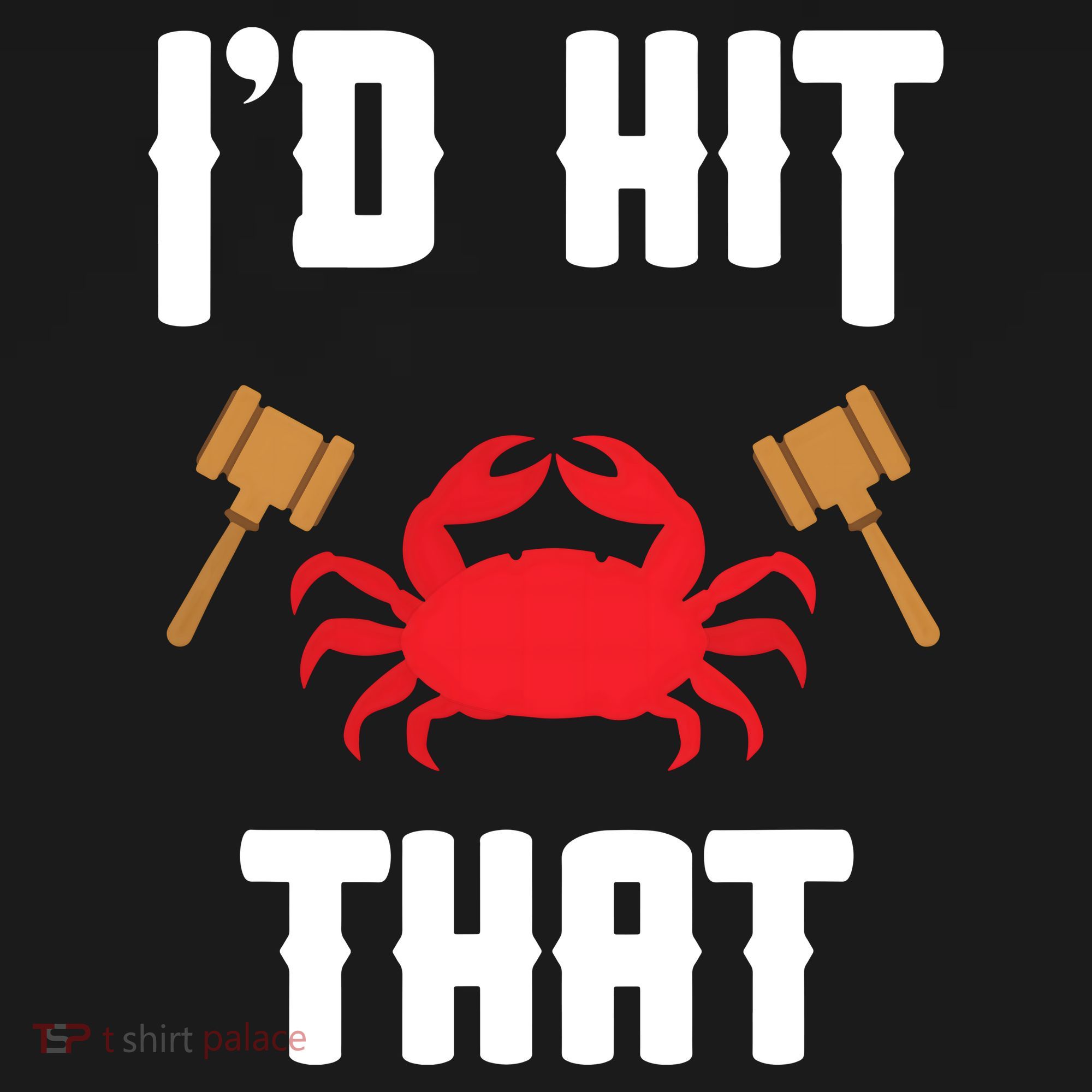 Crab Lovers I'd Hit That Funny Maryland Seafood Fan Ornament