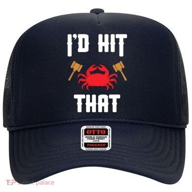Crab Lovers I'd Hit That Funny Maryland Seafood Fan Hat