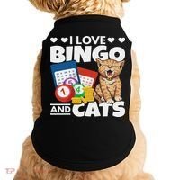 Cat Lover I Love Bingo And Cats Gambling Bingo Player Bingo Doggie Tank thumb 0