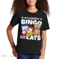Cat Lover I Love Bingo And Cats Gambling Bingo Player Bingo Kids T-Shirt thumb 2