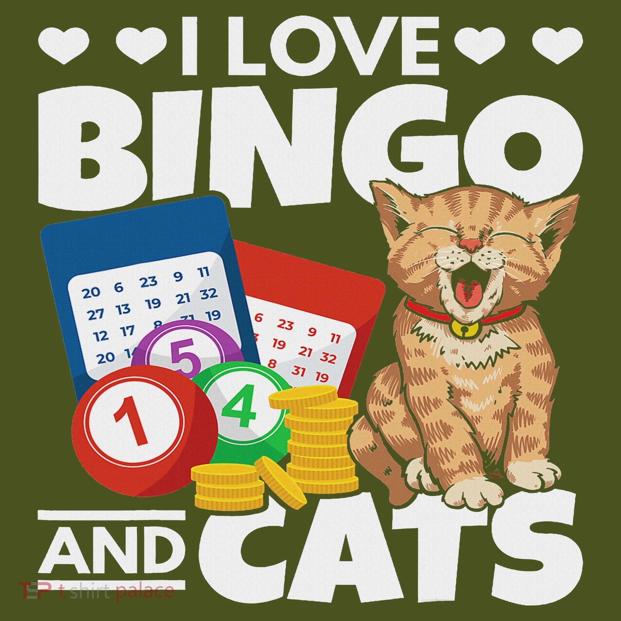 Cat Lover I Love Bingo And Cats Gambling Bingo Player Bingo The Baniff Cuffed Pom Beanie