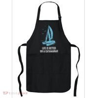 Catamaran Life Is Better Catamaran Sailing Trapeze Sailor Apron thumb 0