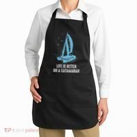 Catamaran Life Is Better Catamaran Sailing Trapeze Sailor Apron thumb 2