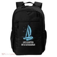 Catamaran Life Is Better Catamaran Sailing Trapeze Sailor Backpack thumb 0