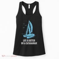 Catamaran Life Is Better Catamaran Sailing Trapeze Sailor Women's Tank Top thumb 0