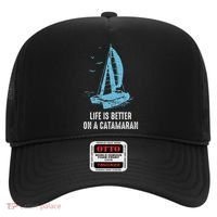 Catamaran Life Is Better Catamaran Sailing Trapeze Sailor Hat thumb 0