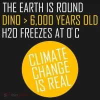 Climate Change is Real Science Facts Bucket Hat thumb 4
