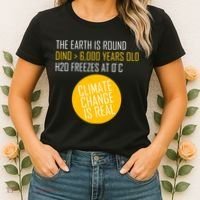 Climate Change is Real Science Facts Women's T-Shirt thumb 2