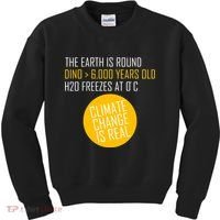 Climate Change is Real Science Facts Kids Sweatshirt thumb 0