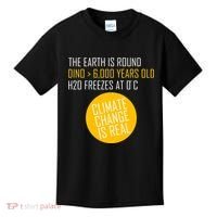 Climate Change is Real Science Facts Kids T-Shirt thumb 0