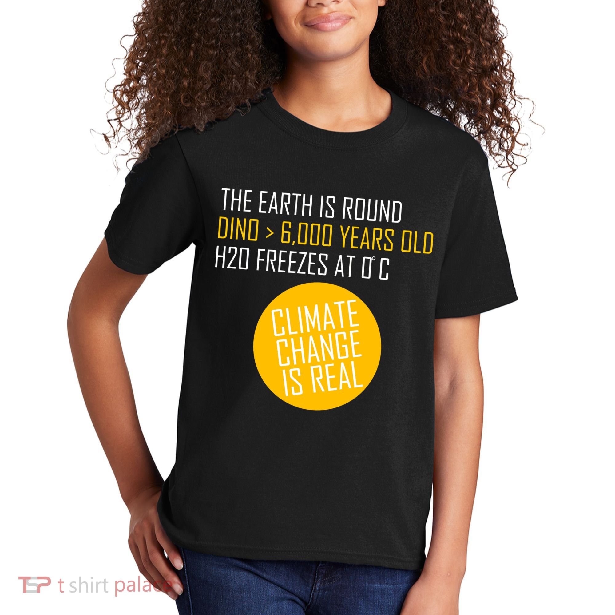 Climate Change is Real Science Facts Kids T-Shirt