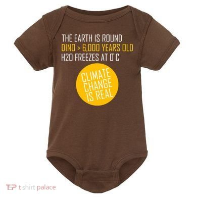 Climate Change is Real Science Facts Baby Bodysuit