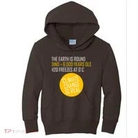Climate Change is Real Science Facts Kids Hoodie thumb 0