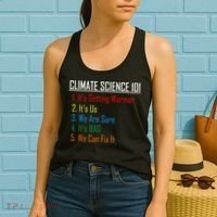 Climate Science 101 Climate Change Facts We Can Fix It Women's Tank Top thumb 2