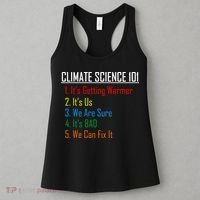 Climate Science 101 Climate Change Facts We Can Fix It Women's Tank Top thumb 3