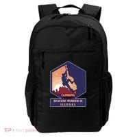 Climbing Because Murder Is Illegal Backpack thumb 0