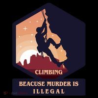 Climbing Because Murder Is Illegal Coffee Mug thumb 5