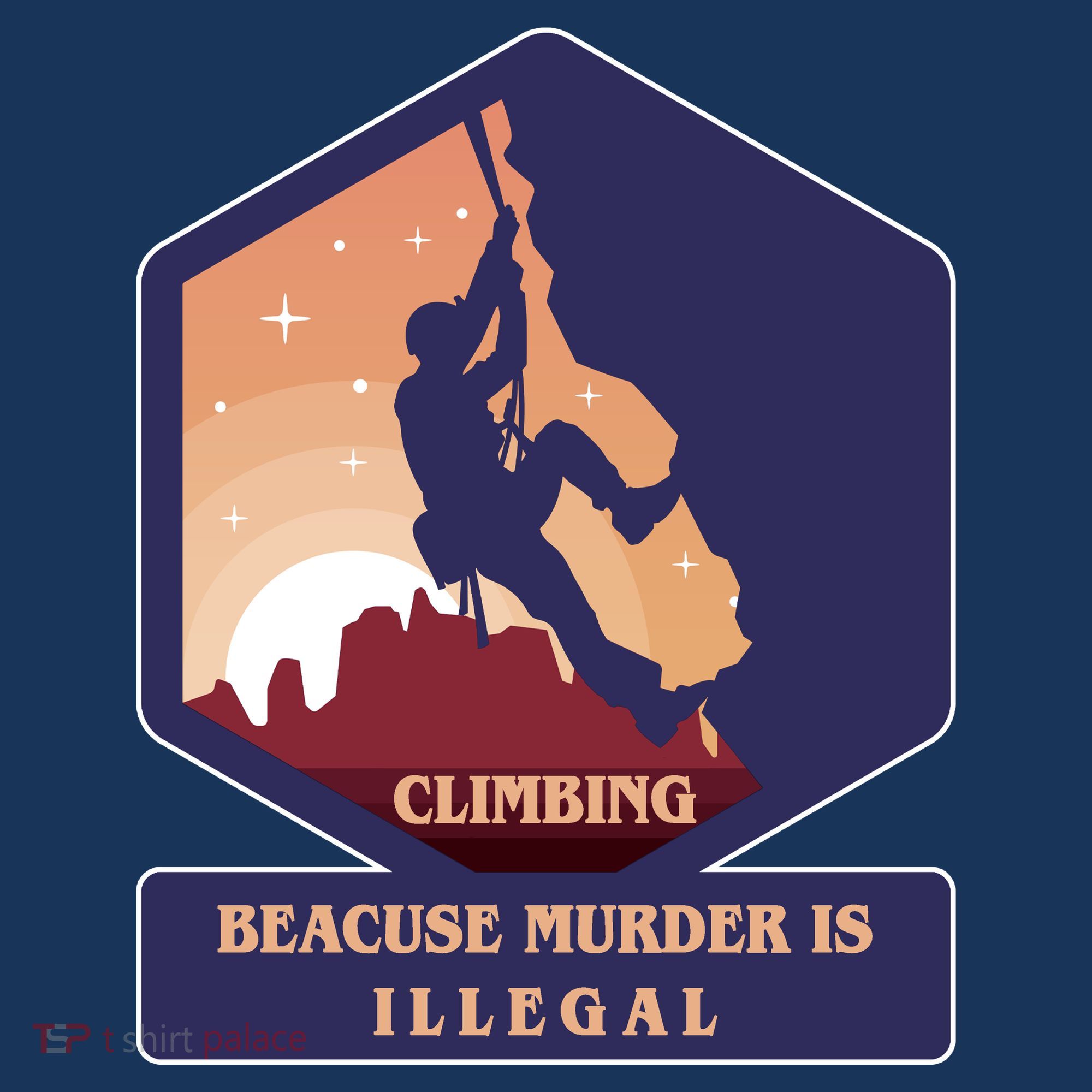 Climbing Because Murder Is Illegal Toddler Hoodie