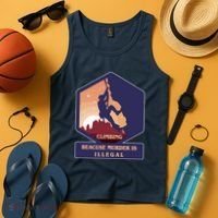 Climbing Because Murder Is Illegal Tank Top thumb 4