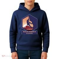 Climbing Because Murder Is Illegal Kids Hoodie thumb 4