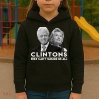Clintons They Can't Suicide Us All Kids Hoodie thumb 3