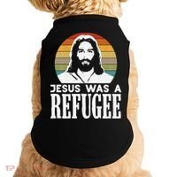 Christian Liberal Jesus Was A Refugee Doggie Tank thumb 0