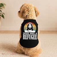 Christian Liberal Jesus Was A Refugee Doggie Tank thumb 2