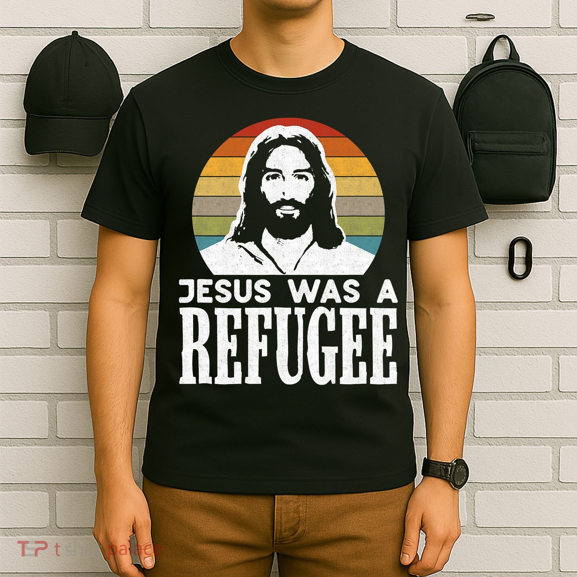 Christian Liberal Jesus Was A Refugee T-Shirt