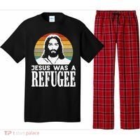 Christian Liberal Jesus Was A Refugee Pajama Set thumb 0