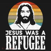 Christian Liberal Jesus Was A Refugee Pajama Set thumb 2