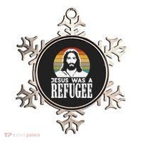 Christian Liberal Jesus Was A Refugee Ornament thumb 0