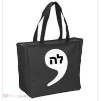 Comma La Kamala Hebrew Alphabet Cute Tote Bag thumb 2