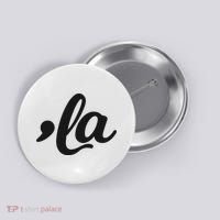 Comma La Kamala Harris 2024 Madam President Vote Kamala Button thumb 0