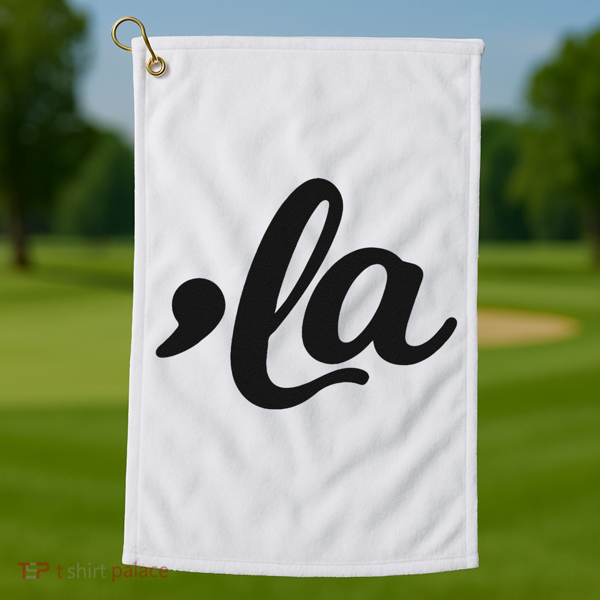 Comma La Kamala Harris 2024 Madam President Vote Kamala Golf Towel