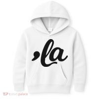 Comma La Kamala Harris 2024 Madam President Vote Kamala Kids Hoodie thumb 0