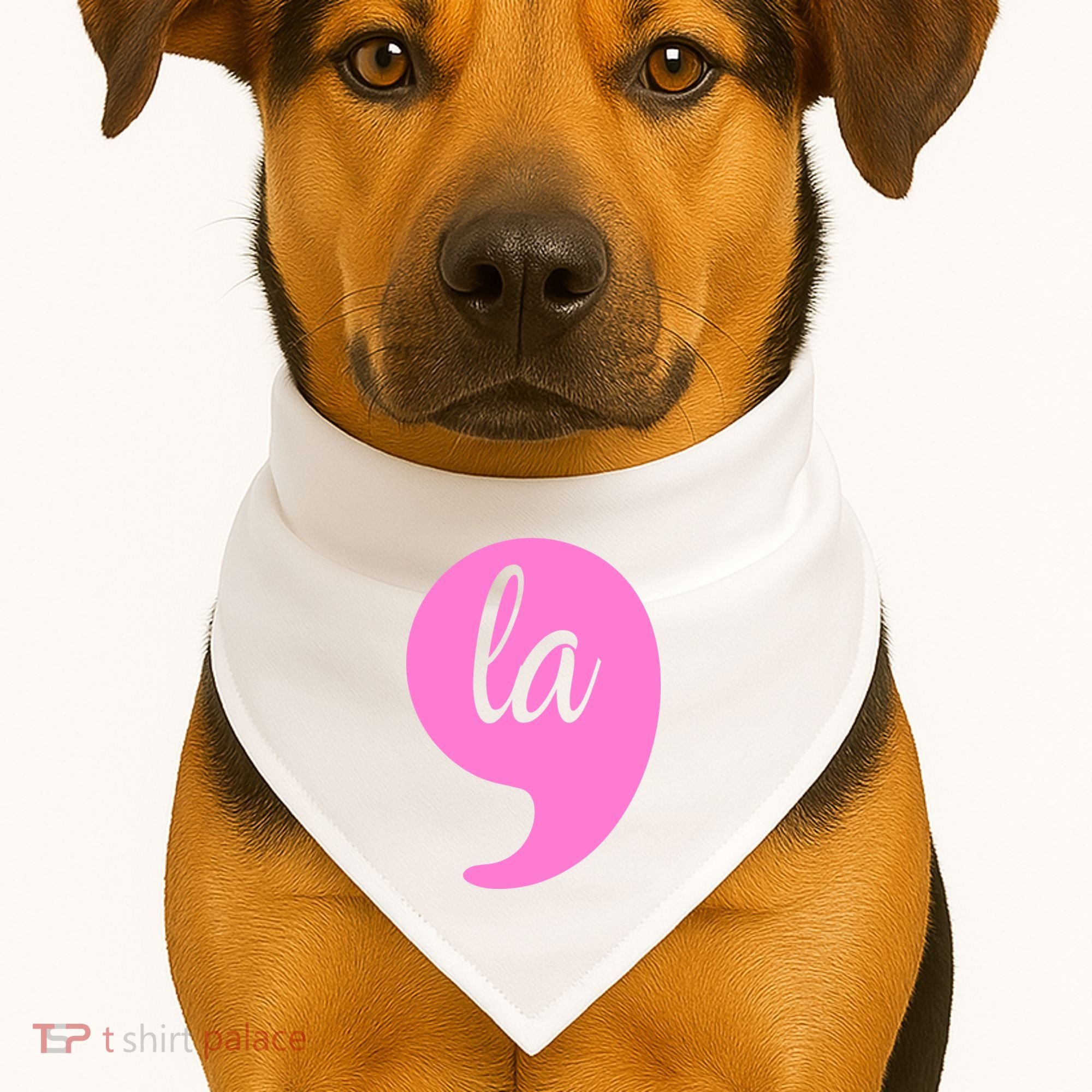 Comma La Kamala Harris USA-Made Doggie Bandana