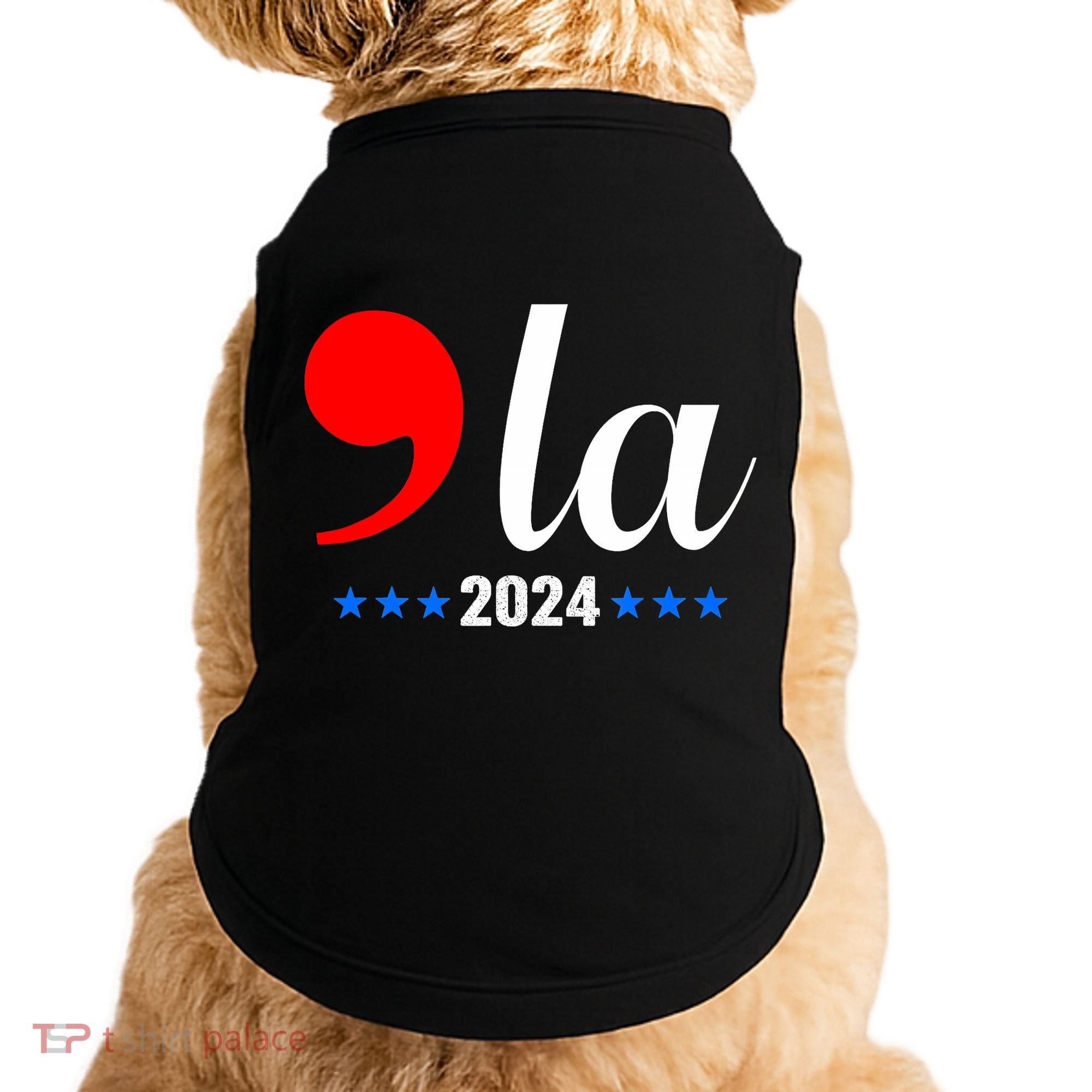 Comma + La Kamala Harris For President 2024 Election Doggie Tank