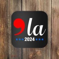 Comma + La Kamala Harris For President 2024 Election Coaster thumb 0