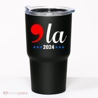 Comma + La Kamala Harris For President 2024 Election Tumbler thumb 0