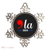Comma + La Kamala Harris For President 2024 Election Ornament thumb 0