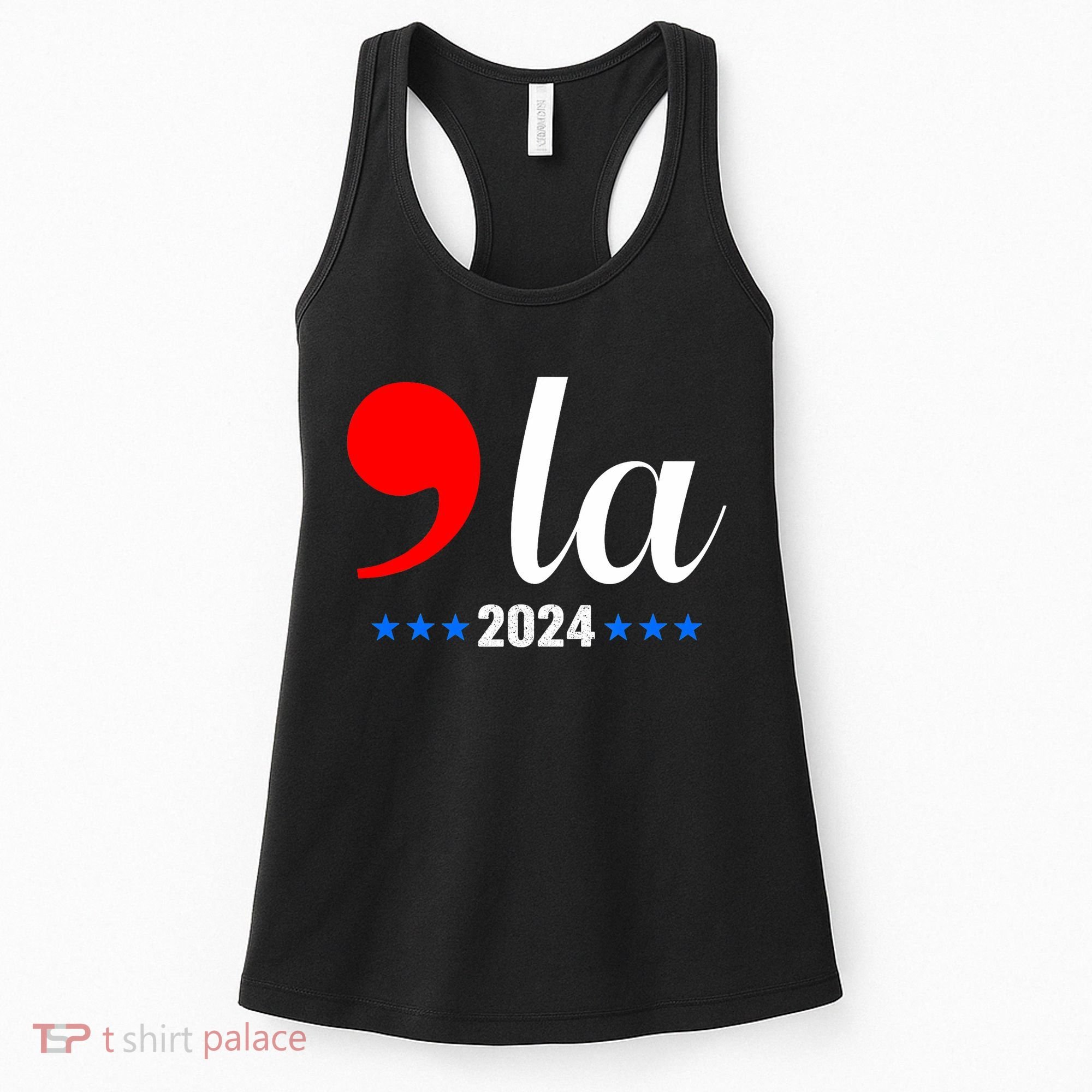 Comma + La Kamala Harris For President 2024 Election Women's Tank Top