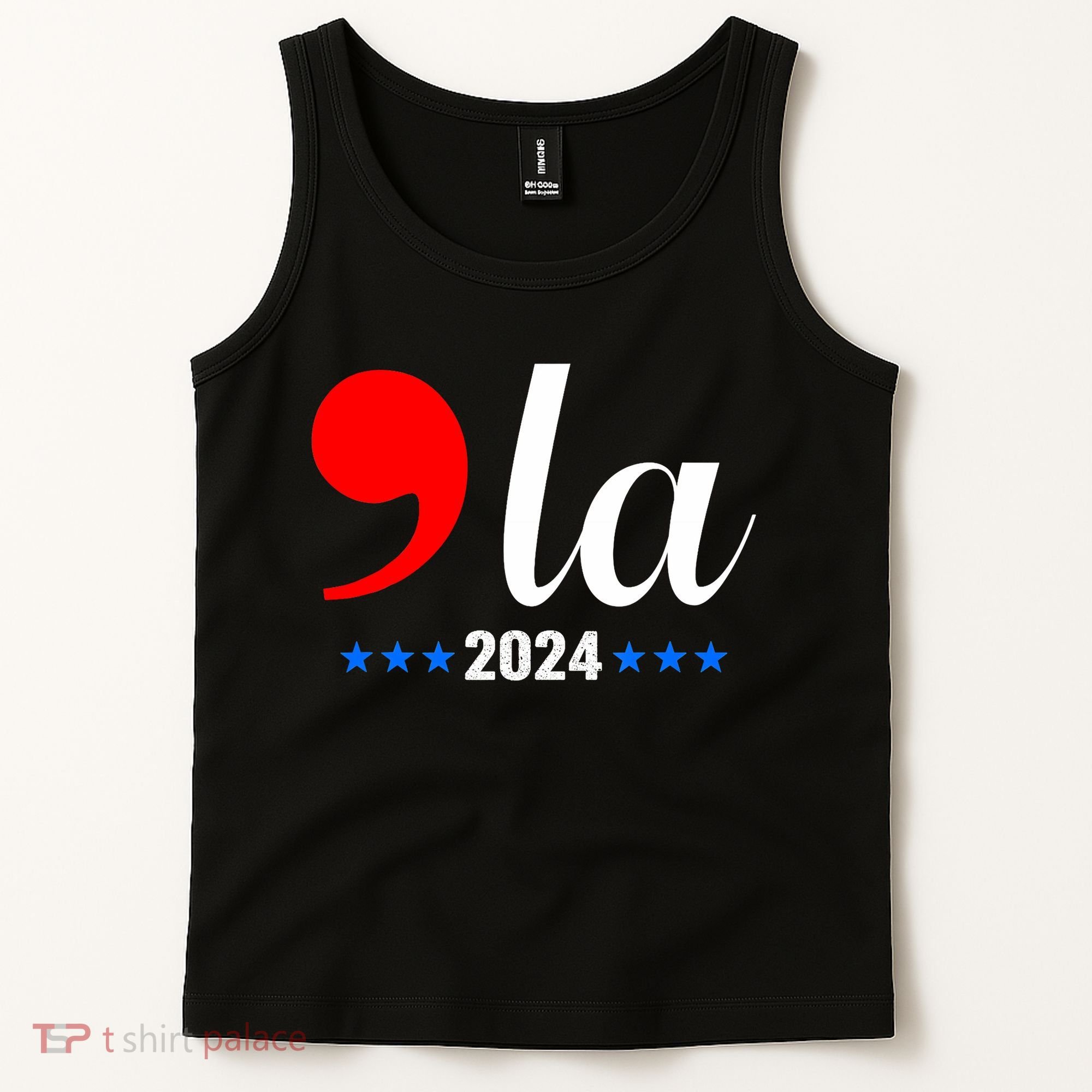 Comma + La Kamala Harris For President 2024 Election Tank Top